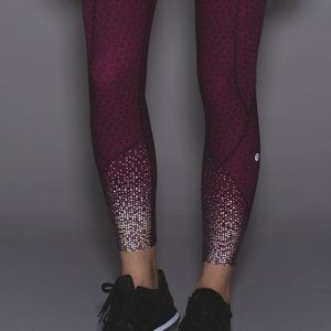 Lululemon Tight Stuff Tight Star Pixel Bordeaux Dr